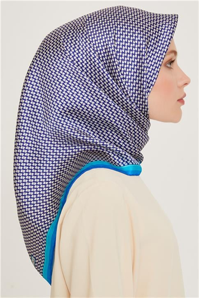 Armine Klasik Desenli Sura Saf İpek Eşarp 9243D 06 03