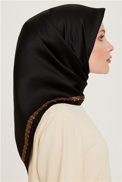 Armine Klasik Desenli Sura Saf İpek Eşarp 9260D 03 02