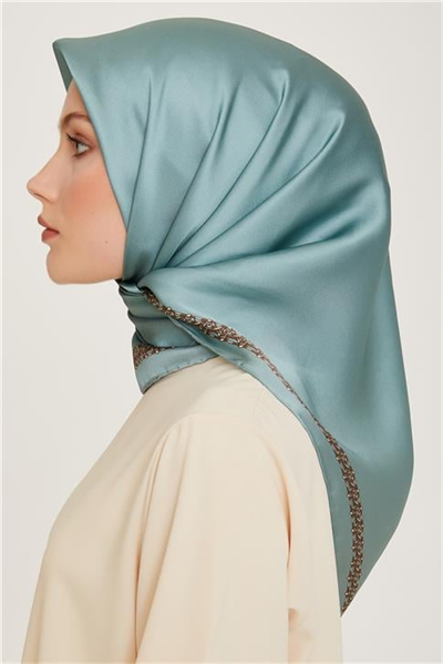 Armine Klasik Desenli Sura Saf İpek Eşarp 9260D 03 37