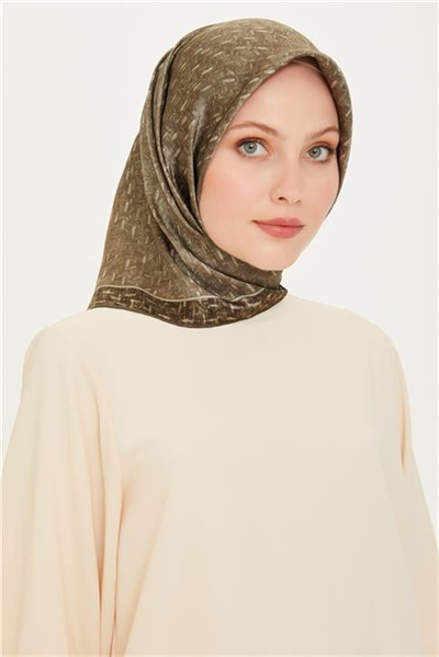 Armine Klasik Desenli Sura Saf İpek Eşarp 9230D 84 81