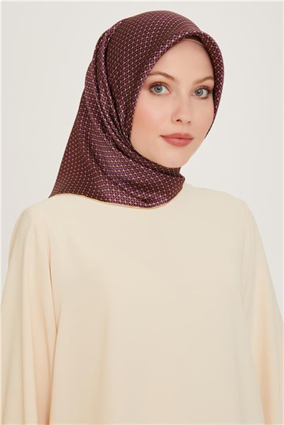 Armine Klasik Desenli Sura Saf İpek Eşarp 9210D 83