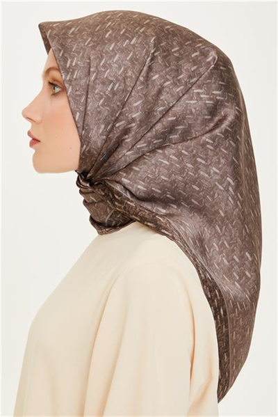 Armine Klasik Desenli Sura Saf İpek Eşarp 9230D 84 86