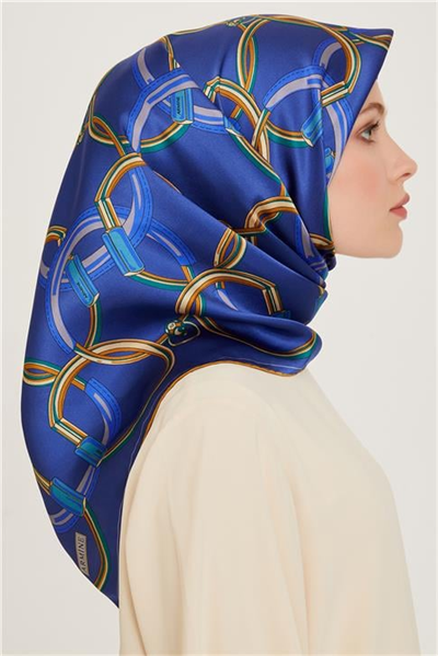 Armine Klasik Desenli Sura Saf İpek Eşarp 9203D 87