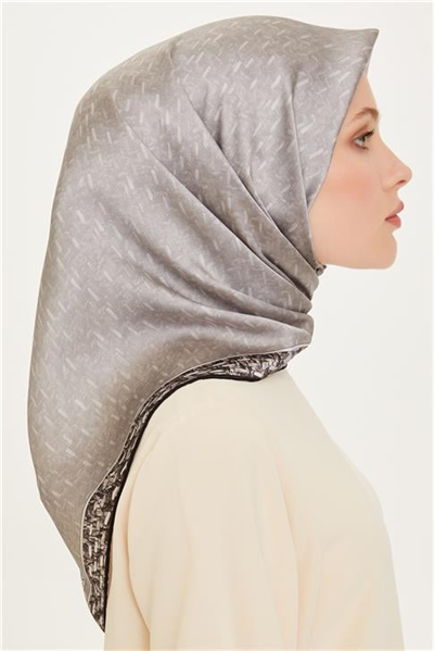 Armine Klasik Desenli Sura Saf İpek Eşarp 9230D 84 02