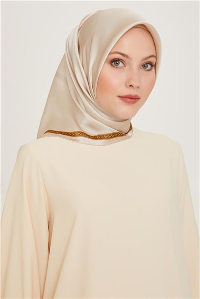 Armine Klasik Desenli Sura Saf İpek Eşarp 9261D 07 03