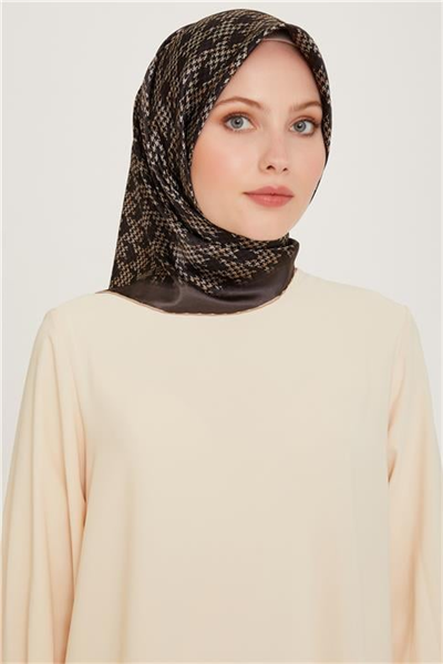 Armine Klasik Desenli Sura Saf İpek Eşarp 9239D 35
