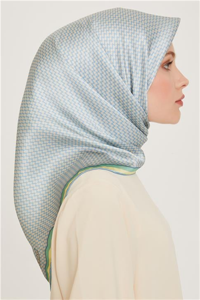 Armine Klasik Desenli Sura Saf İpek Eşarp 9243D 06 51