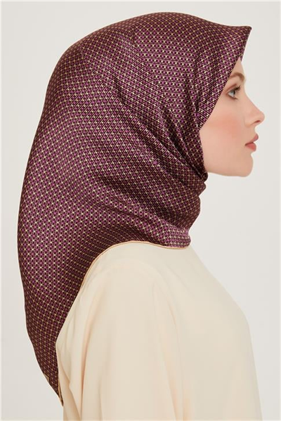 Armine Klasik Desenli Sura Saf İpek Eşarp 9210D 83