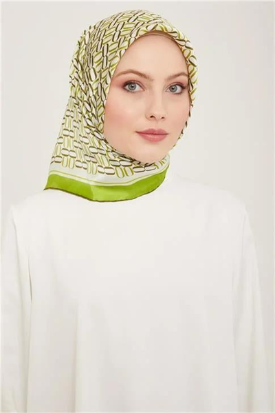 Armine Klasik Desenli Twill İpek Eşarp 24Ya9149 8 54