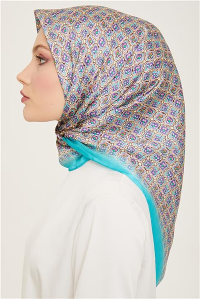Armine Klasik Desenli Twill İpek Eşarp 24Ya9134 67 36
