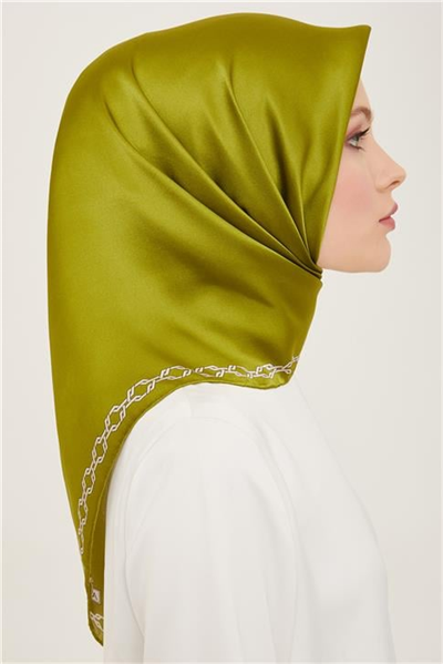 Armine Klasik Desenli Twill İpek Eşarp 24Ya9154 53 84