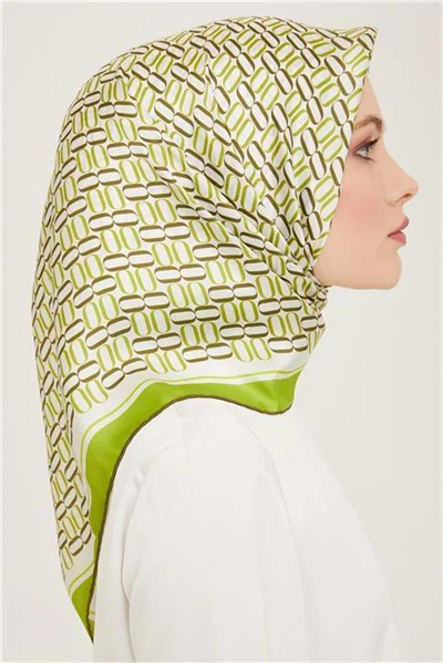 Armine Klasik Desenli Twill İpek Eşarp 24Ya9149 8 54