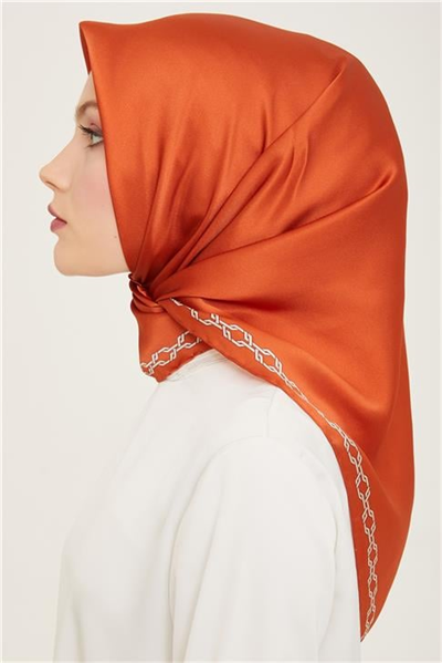 Armine Klasik Desenli Twill İpek Eşarp 24Ya9154 53 05