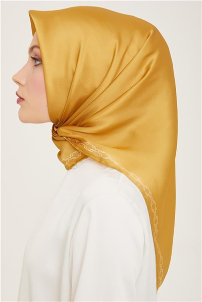 Armine Klasik Desenli Twill İpek Eşarp 24Ya9154 53 51