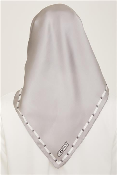 Armine Klasik Desenli Twill İpek Eşarp 24Ya9165 31 57