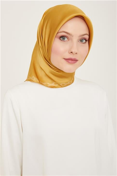 Armine Klasik Desenli Twill İpek Eşarp 24Ya9154 53 51