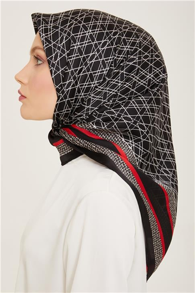 Armine Klasik Desenli Twill İpek Eşarp 24Ya9167 2 32
