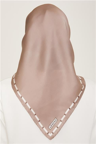 Armine Klasik Desenli Twill İpek Eşarp 24Ya9165 31 38