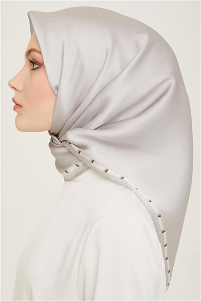 Armine Klasik Desenli Twill İpek Eşarp 24Ya9165 31 19