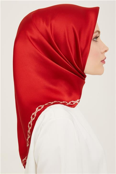 Armine Klasik Desenli Twill İpek Eşarp 24Ya9154 53 33