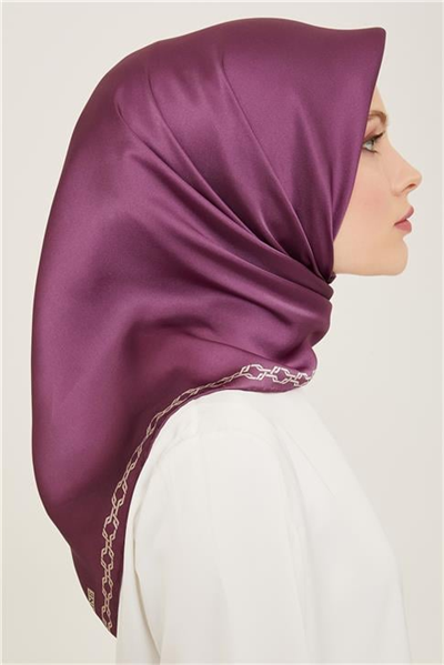 Armine Klasik Desenli Twill İpek Eşarp 24Ya9154 53 06