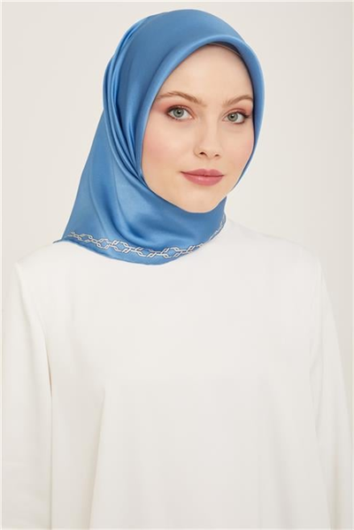 Armine Klasik Desenli Twill İpek Eşarp 24Ya9154 53 80