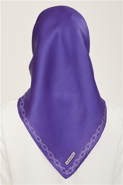 Armine Klasik Desenli Twill İpek Eşarp 24Ya9154 53 52