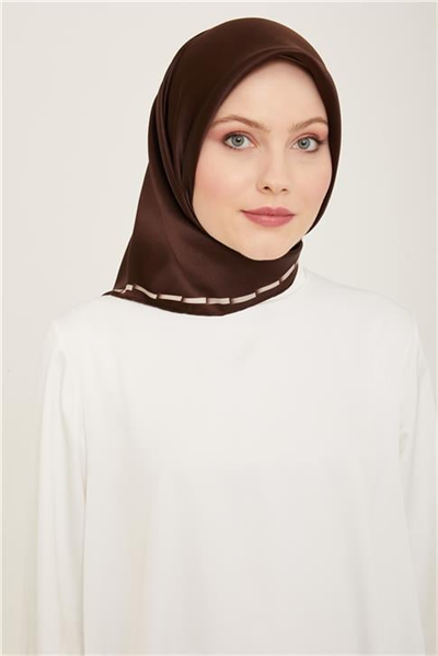 Armine Klasik Desenli Twill İpek Eşarp 24Ya9165 31 80