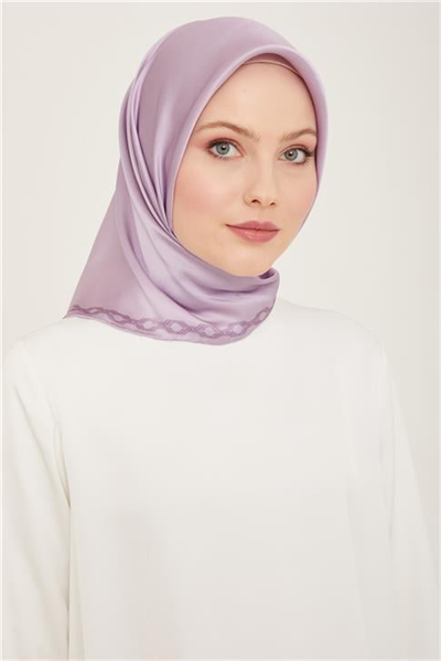 Armine Klasik Desenli Twill İpek Eşarp 24Ya9154 53 35