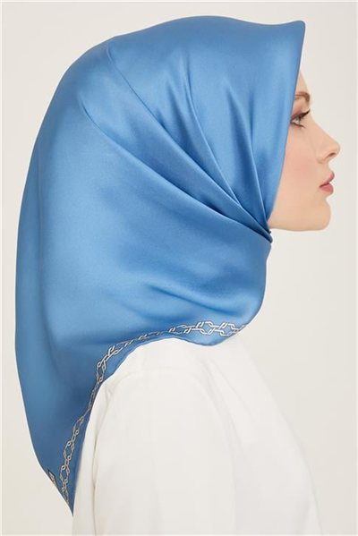 Armine Klasik Desenli Twill İpek Eşarp 24Ya9154 53 80