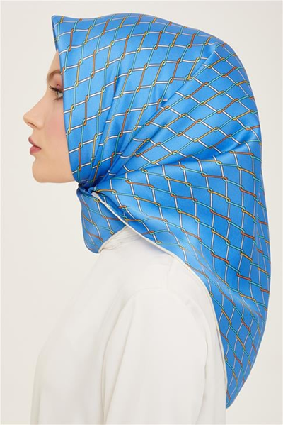 Armine Klasik Desenli Twill İpek Eşarp 24Ya9152 85 87