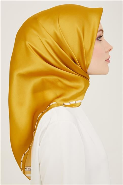 Armine Klasik Desenli Twill İpek Eşarp 24Ya9165 31 33
