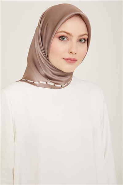 Armine Klasik Desenli Twill İpek Eşarp 24Ya9165 31 38