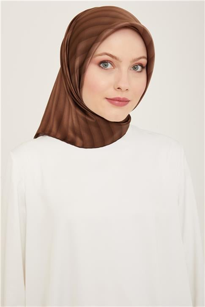 Armine Klasik Desenli Twill İpek Eşarp 24Ya9150 4 92