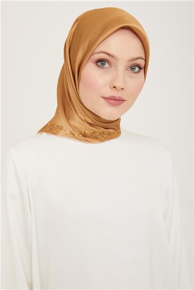 Armine Klasik Desenli Twill İpek Eşarp 24Ya9168 89 52