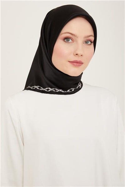 Armine Klasik Desenli Twill İpek Eşarp 24Ya9154 53 01