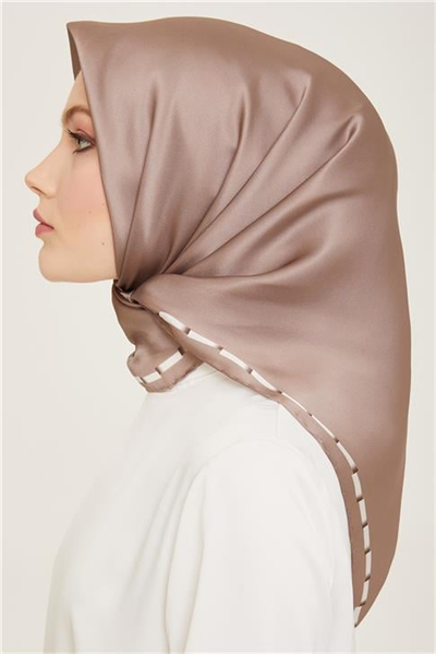Armine Klasik Desenli Twill İpek Eşarp 24Ya9165 31 38