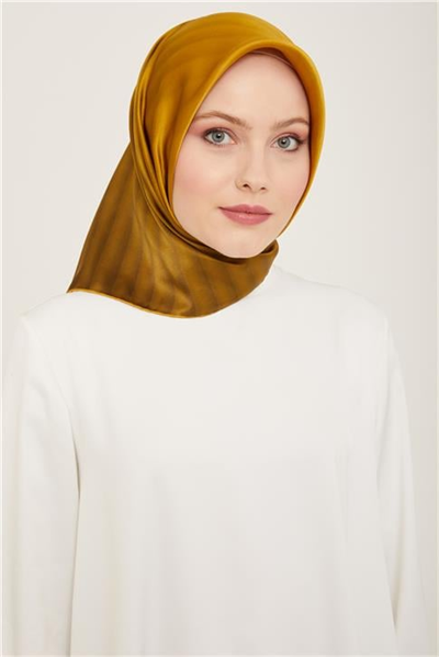 Armine Klasik Desenli Twill İpek Eşarp 24Ya9150 4 52