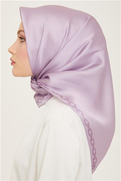 Armine Klasik Desenli Twill İpek Eşarp 24Ya9154 53 35