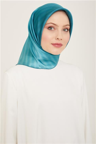 Armine Klasik Desenli Twill İpek Eşarp 24Ya9150 4 19