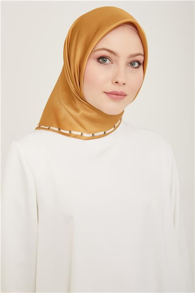 Armine Klasik Desenli Twill İpek Eşarp 24Ya9165 31 31