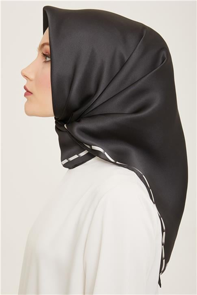 Armine Klasik Desenli Twill İpek Eşarp 24Ya9165 31 52
