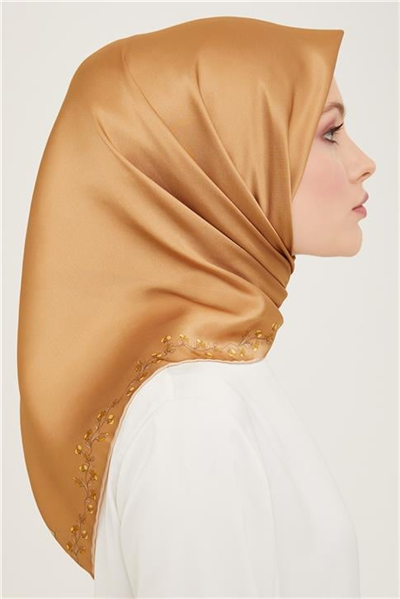 Armine Klasik Desenli Twill İpek Eşarp 24Ya9168 89 52