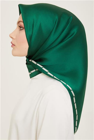 Armine Klasik Desenli Twill İpek Eşarp 24Ya9165 31 82