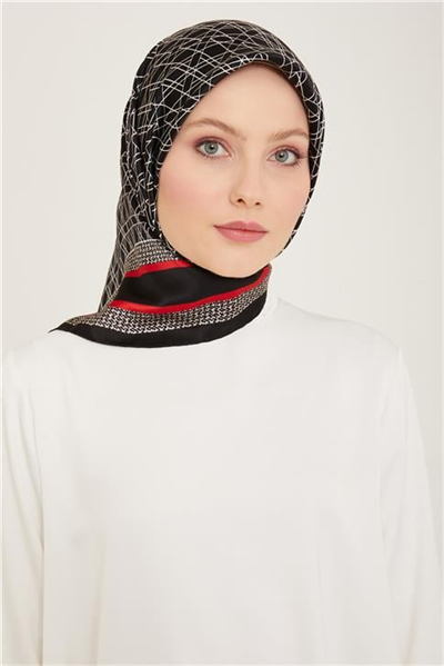 Armine Klasik Desenli Twill İpek Eşarp 24Ya9167 2 32