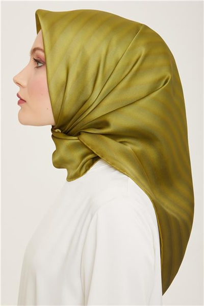 Armine Klasik Desenli Twill İpek Eşarp 24Ya9150 4 81