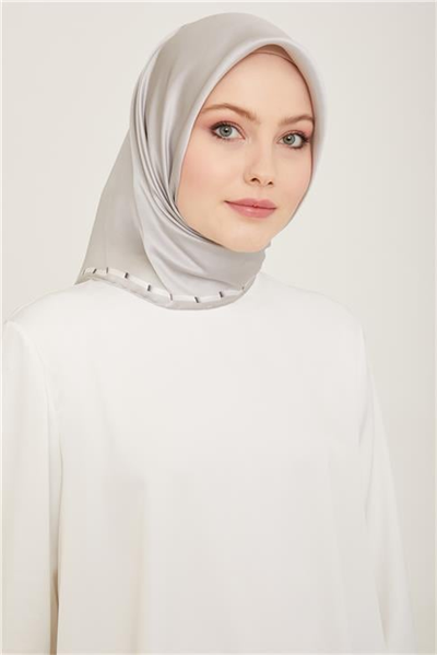 Armine Klasik Desenli Twill İpek Eşarp 24Ya9165 31 19