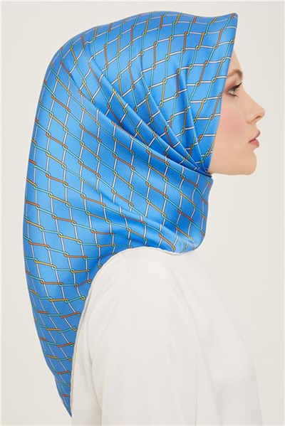 Armine Klasik Desenli Twill İpek Eşarp 24Ya9152 85 87