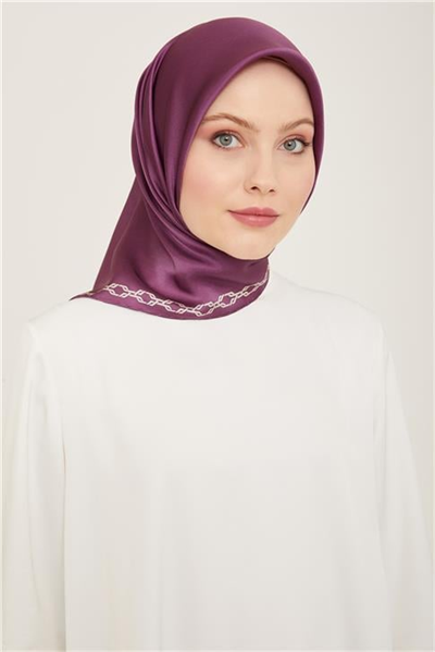 Armine Klasik Desenli Twill İpek Eşarp 24Ya9154 53 06