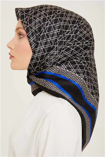Armine Klasik Desenli Twill İpek Eşarp 24Ya9167 2 38